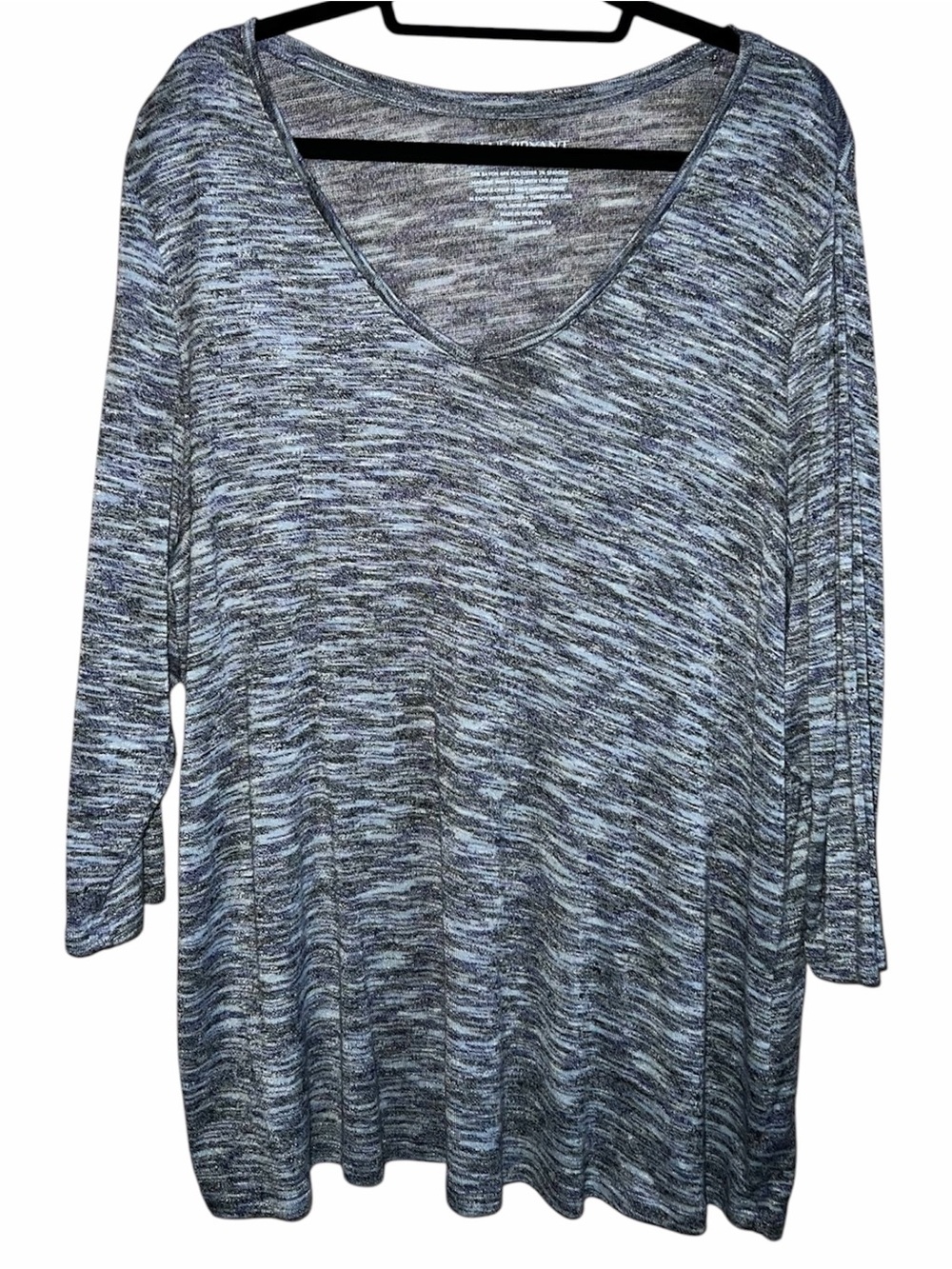 𝐋𝐀𝐍𝐄 𝐁𝐑𝐘𝐀𝐍𝐓 | GRAY HEATHERED LONG SLEEVE TOP - Picture 5 of 5